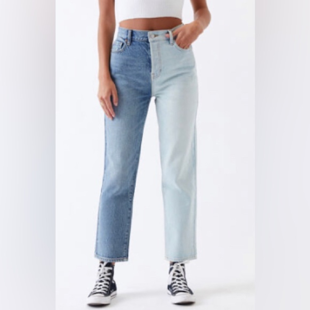 pacsun two toned jeans